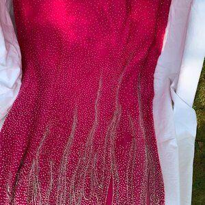 Tiffany Design Formal Trumpet Beaded Dress with train Size 8